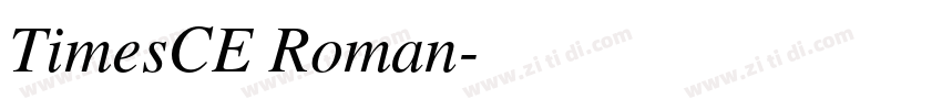 TimesCE Roman字体转换